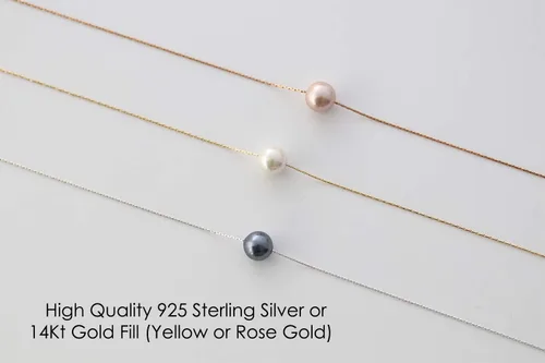 Vista 2 de Be Wished Regalos personalizados de ingeniero para mujeres con mensaje significativo y joyas, collar listo para regalar con poema (collar de perla)