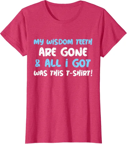Vista 10 de My Wisdom Teeth Are Gone! Camiseta divertida de muelas del juicio, Negro
