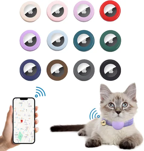 Vista 5 de Collar de gato personalizado con nombre de mascota, número de teléfono, hebilla de metal grabada, collares de terciopelo ajustables personalizados