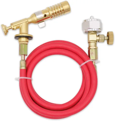Vista 7 de Antorcha de Propano de Latón Con Manguera Y Conector QCC1 Para Válvula OPD de Gas Propano