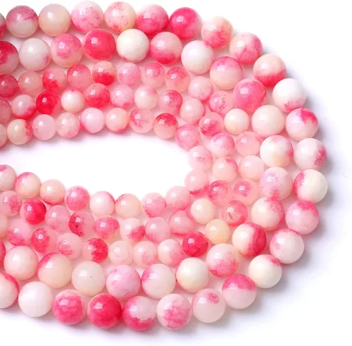 Vista 99 de 4MM 86 piezas Cuentas sueltas de piedra natural de amazonita calcedonia para hacer joyería DIY Pulsera Collar 1 hebra
