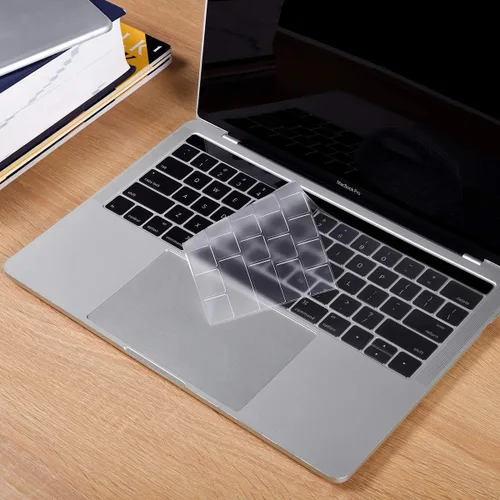 Vista 6 de Funda de teclado ultradelgada prémium para MacBook Pro con barra táctil de 13 y 15 pulgadas
