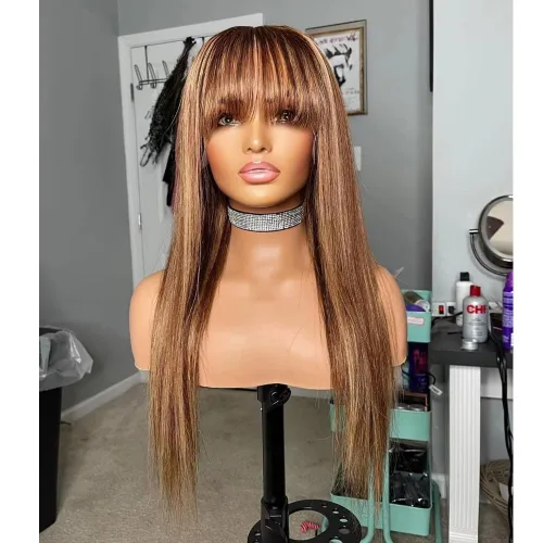 Vista 12 de Peluca de cabello Remy brasileño ondulado 4/30, cabello Remy brasileño prearrancado de 13 x 6, peluca de encaje frontal HD, sin pegamento, peluca