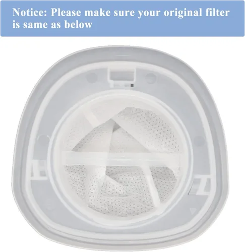 Vista 2 de Paquete de 6 filtros HNVCF10 compatibles con aspiradoras de mano Black+Decker HNVC220BCZ, HNVC115J06, HNVC115J22, HNVC115JB06, HNVC215B10