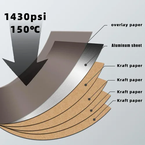 Vista 3 de Chapa de madera gris plateada, laminado de aluminio cepillado de 24 x 24 pulgadas, no pegado, flexible, duradero, paneles de chapa de madera de PVC