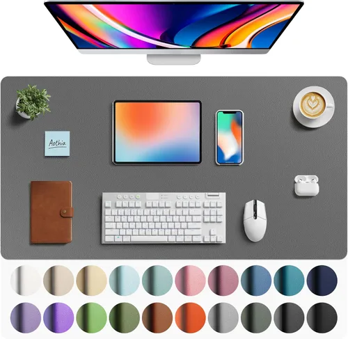 Vista 276 de Aothia - Protector de escritorio de cuero sintético grande, base antideslizante para mouse y superficie para escribir, impermeable, fácil de Agua