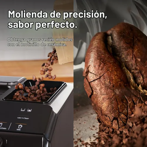 Vista 8 de Bosch 300 Series Máquina de café espresso totalmente automática con molinillo y varita de vapor Touch Control Panel, Large Bean Capacity - Easy
