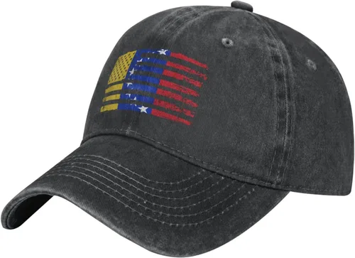 Vista 2 de Gorra de béisbol con bandera de Venezuela estadounidense