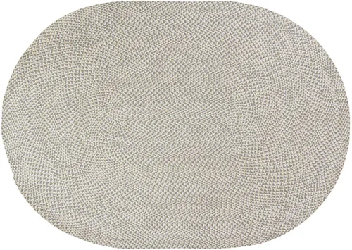 Vista 46 de Super Area Rugs - Alfombra trenzada de algodón de tres colores para granja, estilo búfalo a cuadros, negro, blanco, gris, 2 x 3 pies, rectangular