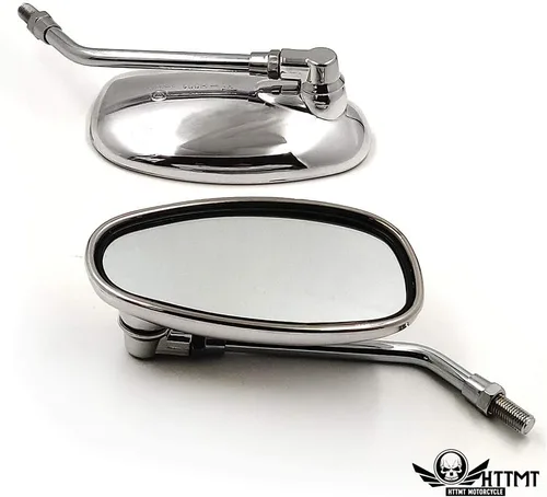 Vista 9 de HongK - Espejos de carreras de motocicleta de 0.394 in compatibles con XVS400 XVS1100/A XVS1300 XV1900 XV1700 XV1600 FZ6N FZ1N MT-01 MT-03 VMAX 1700