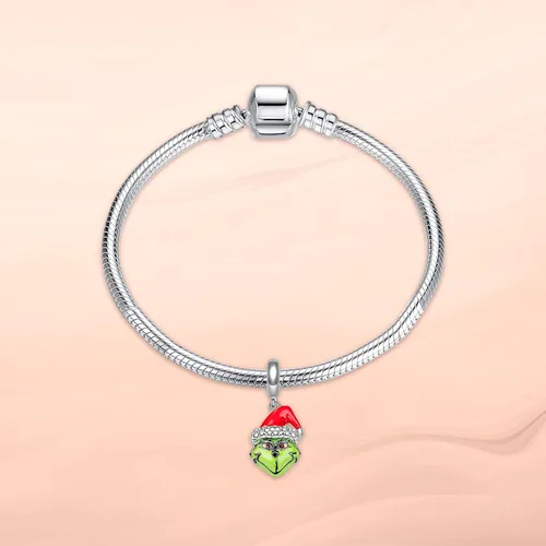 Vista 2 de Annmors Christmas Charm for Woman-925 Sterling Silver Dangle Pendant Bead,Girl Jewelry Beads Gifts for Women Bracelet&Necklace