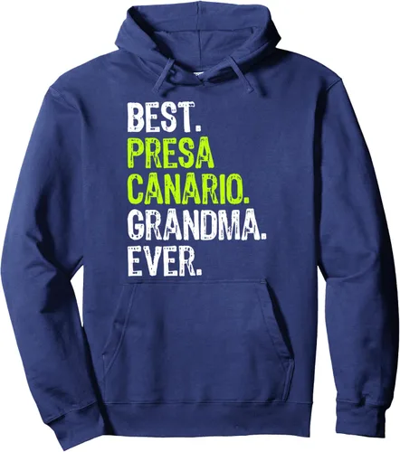 Vista 6 de Sudadera con capucha Best Presa Canario Grandma Ever Dog Lover, Negro