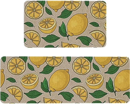 Vista 29 de Mloabuc® Tapete decorativo de flores, tapetes de cocina de arpillera de arpillera para mujer, accesorios de cocina para exteriores, 17 x 30 pulgadas
