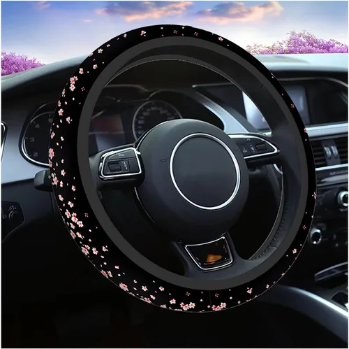 Vista 10 de Swono Funda para volante para hombres y mujeres, zanahorias de Pascua, naturaleza linda, universal, 15 pulgadas, antideslizante, sin olor