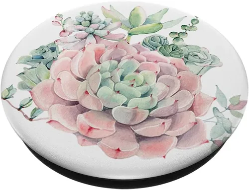 Vista 2 de Nature Magick - Soporte y agarre para teléfonos y tabletas con diseño de PopSockets, color rosa