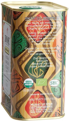 Vista 3 de ZOE Aceite de oliva virgen extra orgánico, 25.5 onzas
