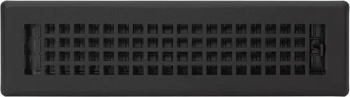 Vista 4 de Decor Grates LTH212-BLK - Registro de piso de celosía, 2 x 12 pulgadas, color negro