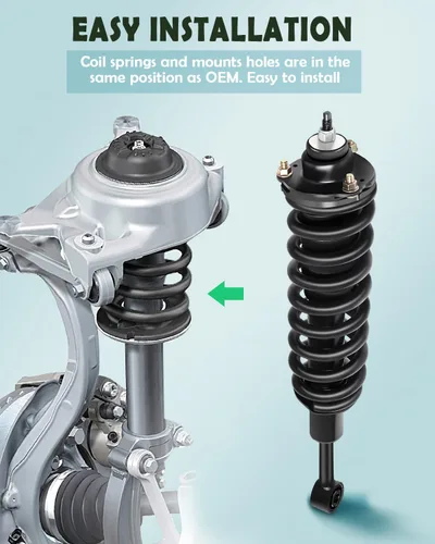 Vista 5 de SCITOO Par delantero de puntal y resorte completo compatible con Toyota 4Runner 2003-2016, 2007-2014 para Toyota FJ, 2005-2015 para Toyota Tacoma