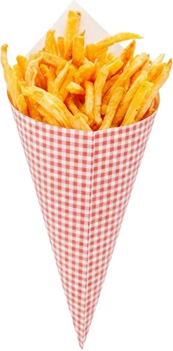 Vista 14 de Conetek - Conos de papel negros de 10 pulgadas para aperitivos, ecológicos: Perfectos para aperitivos, conos de papel aptos para alimentos Estampado