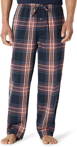 Vista 14 de Amazon Essentials Pantalón de pijama tejido de corte recto con bolsillos para hombre Tartán mezcla de óxido burdeos