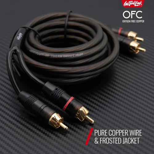 Vista 9 de Install Link Cable de audio RCA para subwoofer o cable estéreo, 2 canales, 12 pies