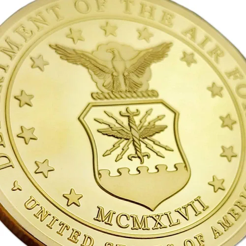 Vista 5 de Glamtune Moneda de desafío de la Fuerza Aérea de los Estados Unidos Equipo de Control de Combate de la USAF Moneda Militar
