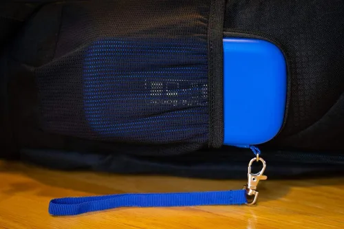 Vista 4 de Baterías + Funda para tarjetas compatible con baterías FujiFilm NP-W126S (azul)
