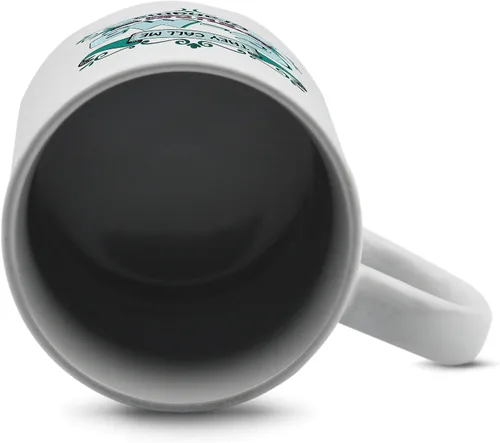 Vista 3 de Taza G-MA 11 oz. taza de cerámica blanca. Taza de café Gma.