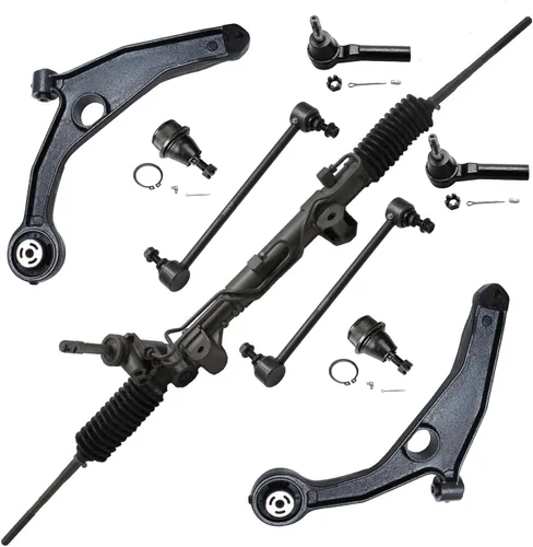 Vista 130 de Detroit Axle - Kit de brazos de control de extremo de 8 piezas para Toyota 2001-2003 Highlander 2002-2003 Camry Lexus ES300, 2 conjuntos de brazos