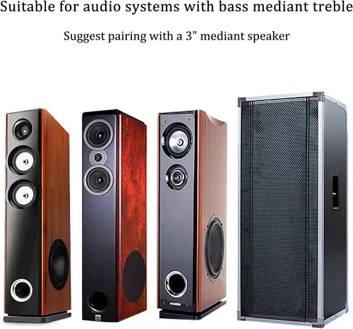 Vista 7 de HiQltyla Altavoz cruzado de 3 vías, WEAH-3505A 300W Crossover pasivo ajustable para audio doméstico de automóvil 4 a 8 ohmios Bass Mediant Tweeter