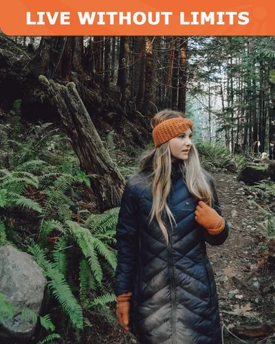 Vista 6 de Venustas Women's Heated Long Jacket with 90% Duck Down, 7.4V Battery Pack, Electric Heated Puffer Coat For Skiing Camping