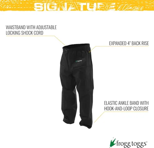 Vista 2 de FROGG TOGGS Men's Classic Pro Action Waterproof Breathable Rain Pant