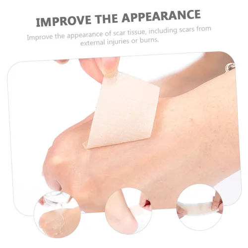 Vista 8 de BESTYASH 2pcs Práctico Corrector De Cicatrices Parche De Gel De Silicona Vendajes Adhesivos Cinta De Cicatriz Para Pegatinas De Cara