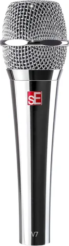 Vista 15 de SE ELECTRONICS V7 Micrófono dinámico para canto, voz y grabación de estudio, micrófono profesional de mano XLR con bobina de voz de aluminio