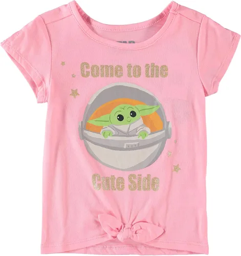 Vista 2 de Star Wars Girls Mandalorian The Child T-Shirt and Leggings Clothing Set - Baby Yoda Clothes