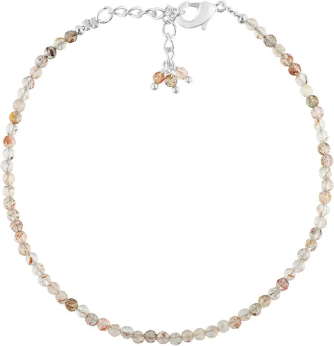 Vista 17 de TGH Pulsera de cuentas naturales con piedras preciosas microfacetadas, joyería para ella, cristales curativos energéticos de piedra natal, cadena