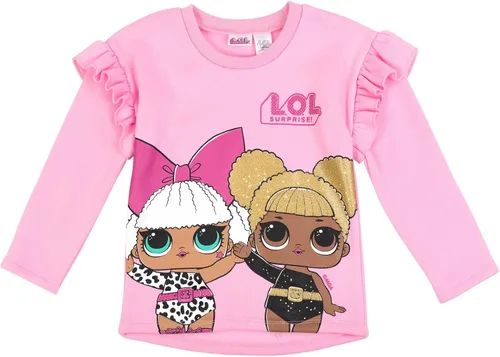 Vista 2 de LOL Surprise Fierce Bhaddie Flipside Unity - Conjunto de sudadera y leggings de forro polar cruzado para niñas pequeños a niños grandes Rosado