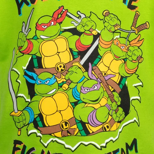 Vista 4 de Teenage Mutant Ninja Turtles Conjunto de camiseta estampada y pantalones cortos de malla