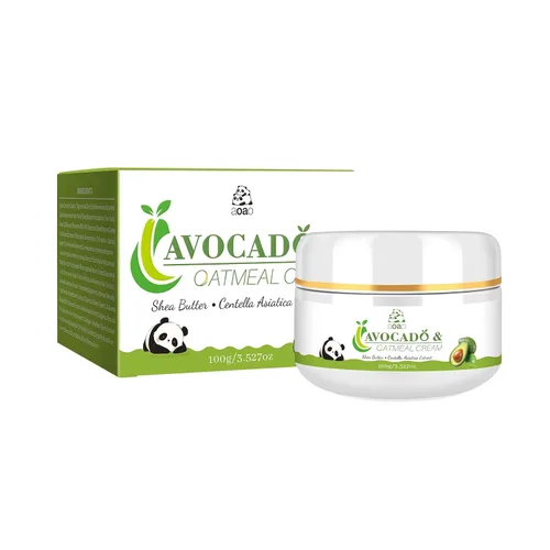 Vista 9 de AOAO Crema hidratante diaria de aguacate para niños, hidrata suavemente la piel seca y sensible para la cara y el cuerpo de bebés y niños, avena