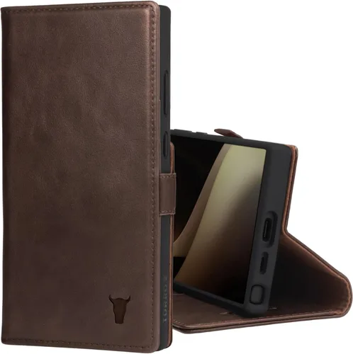 Vista 8 de Funda TORRO Compatible con Samsung Galaxy S24 Ultra 5G – Estuche tipo cartera de cuero premium con soporte y ranuras para tarjetas (negro)