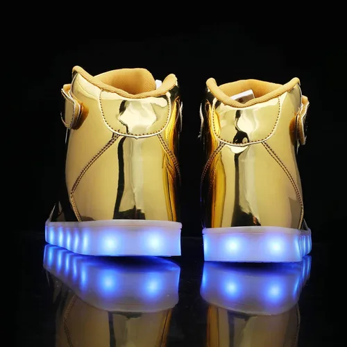 Vista 5 de Wooowyet Zapatos con luz LED para niños y niñas, para Halloween, Navidad