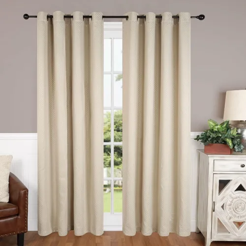 Vista 27 de BNM - Paneles de cortinas opacas para oscurecer la habitación con 6 ojales, cortinas perfectas para ventanas de cocina, dormitorio o sala de estar