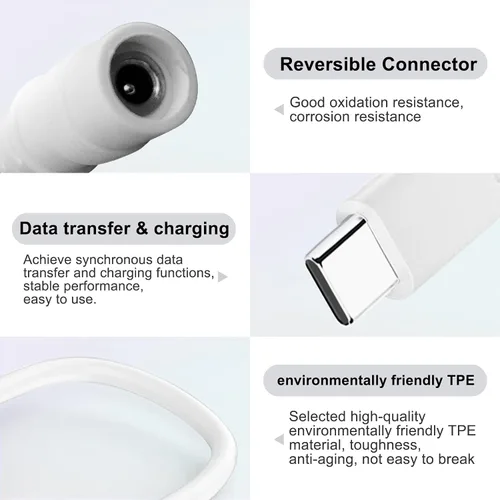 Vista 2 de Reemplazo para enchufe de barril de anillo a adaptador USB-C para paneles solares de enchufe de barril y cámaras USB-C para panel solar