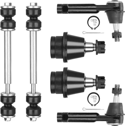 Vista 8 de Kit de suspensión con junta esférica para brazos de control superiores delanteros 4WD, compatible con Chevy Avalanche Silverado Suburban, compatible