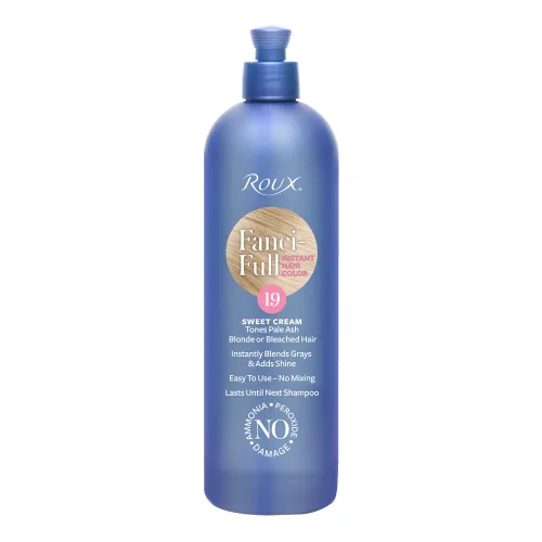 Vista 4 de Roux Fanci-Full - Enjuague instantáneo de color para el cabello de Roux, Black Rage, unifica temporalmente los tonos, mezcla gris, 15.2 onzas