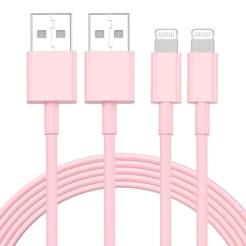 Vista 10 de Gyusity Paquete de 3 cables Lightning a USB de 1 pie con certificación MFi de Apple, cables de carga rápida de 1 pie para iPhone Blanco