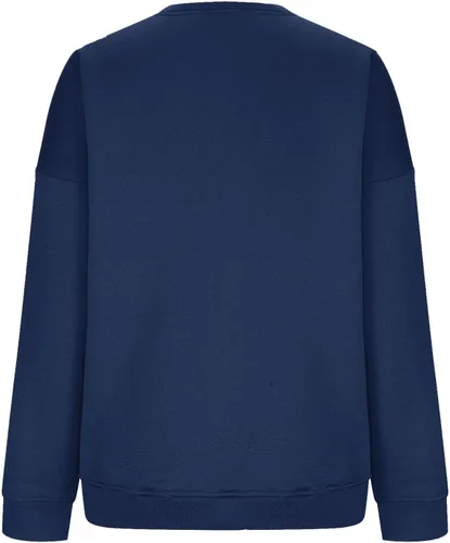 Vista 5 de Remember Your Why - Sudadera para mujer, casual, de manga larga, de gran tamaño, cuello redondo, clásica, lisa, cómoda