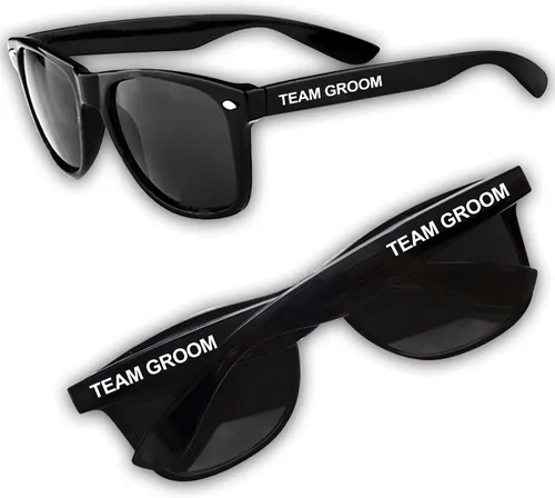Vista 3 de LotsBuyLots Regalos para padrinos de boda, 10 lentes de sol de boda, regalos de despedida de soltero para novio, novio de equipo (novio de equipo)