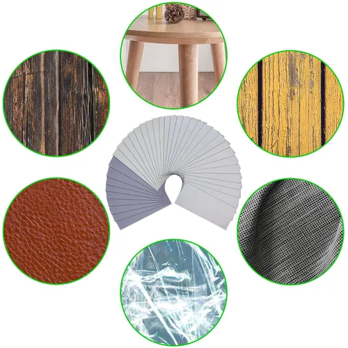 Vista 7 de AUSTOR 36 piezas de papel de lija húmedo y seco 3000 5000 7000 10000 grano surtido de papel de lija abrasivo de 9 x 3.6 pulgadas para lijado