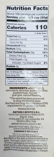 Vista 2 de Antimo Caputo Harina de pizza sin gluten, 11 libras a granel, mezcla de harina y almidón multiusos totalmente natural para hornear pizza, pan y pasta